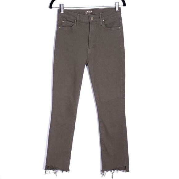 MOTHER Rascal Ankle Step Fray Jeans Capers High Waisted 5 Button Women's 27 - Picture 1 of 12